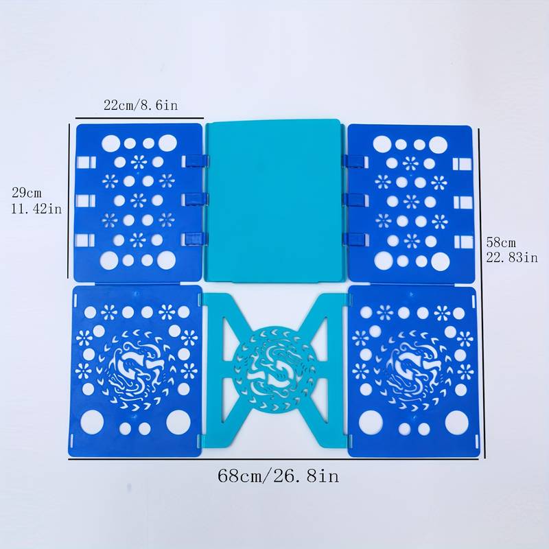 Shirt Folder With Patterned Hollow Decor Folding Hanger - Temu